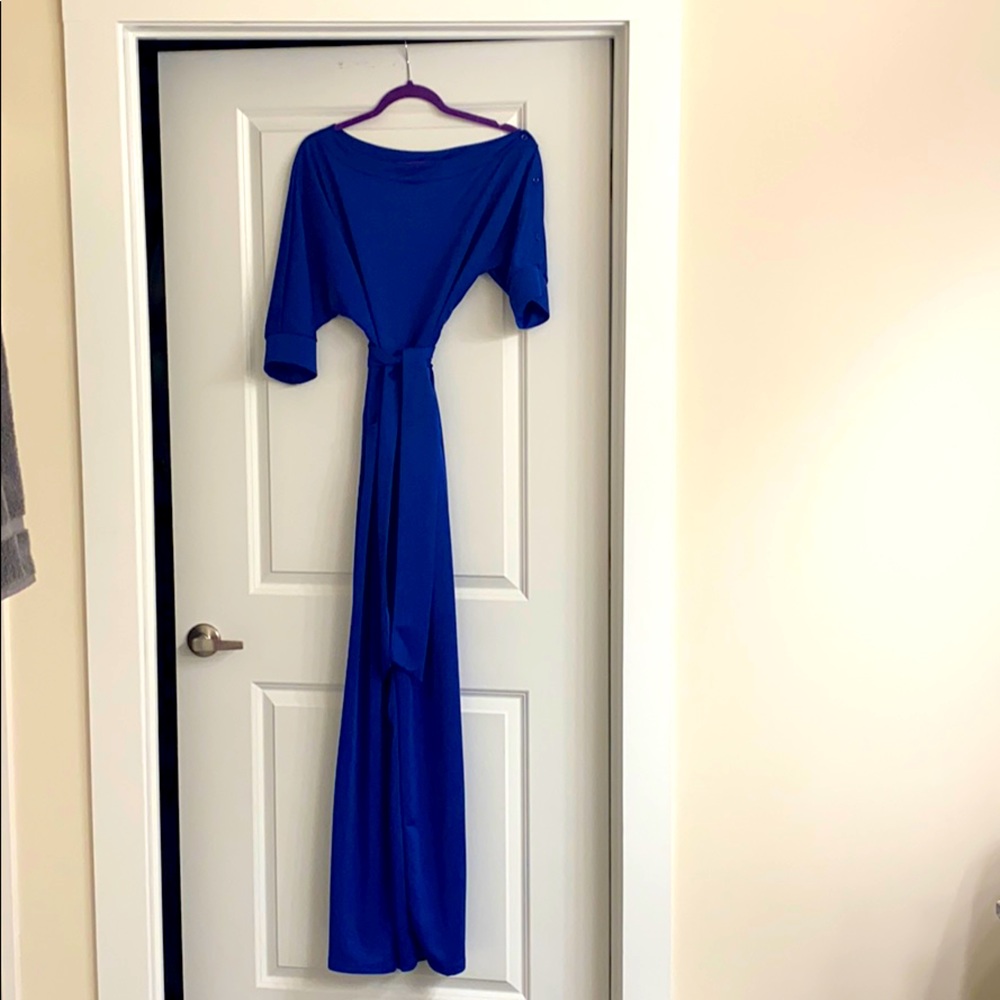 Blue jumpsuit